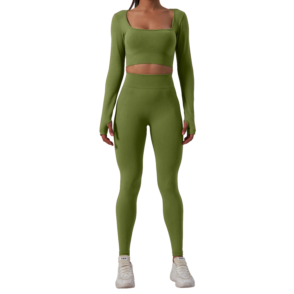 Athletic Wear 6 Pcs Sports Tracksuits Women Quick Dry Running Leisure Suit Women Seamless Workout Set
