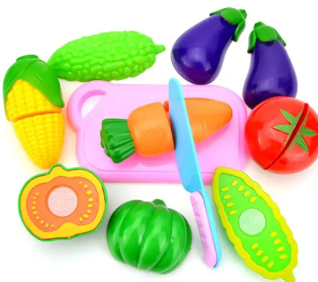s Vegetables Cutting Play House Education Kitchen Toy Set Kid Fruit Toy good price Kitchen Toys For Children