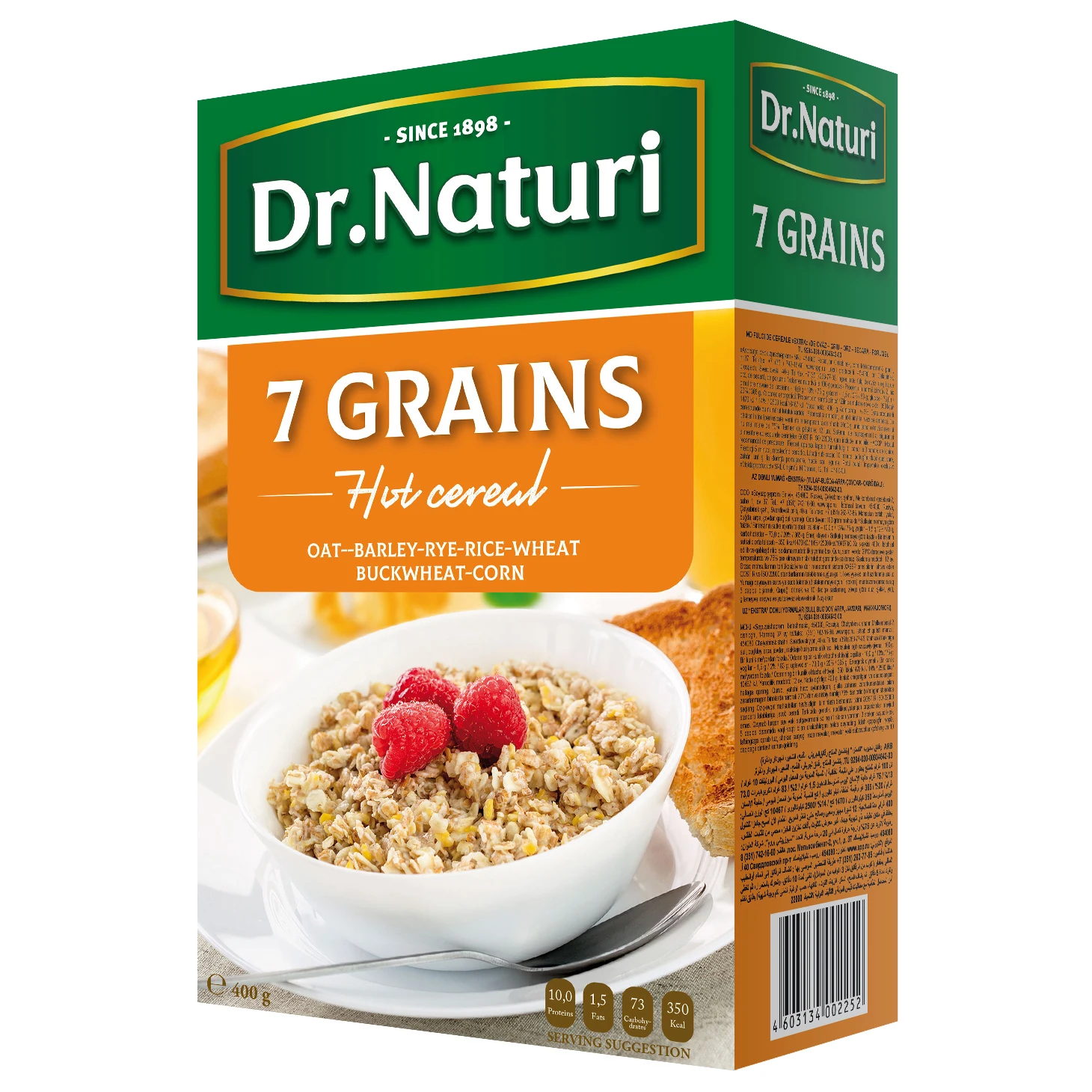 Hot 7 grains cereal (oats, wheat, barley, rye, corn, buckwheat, rice)