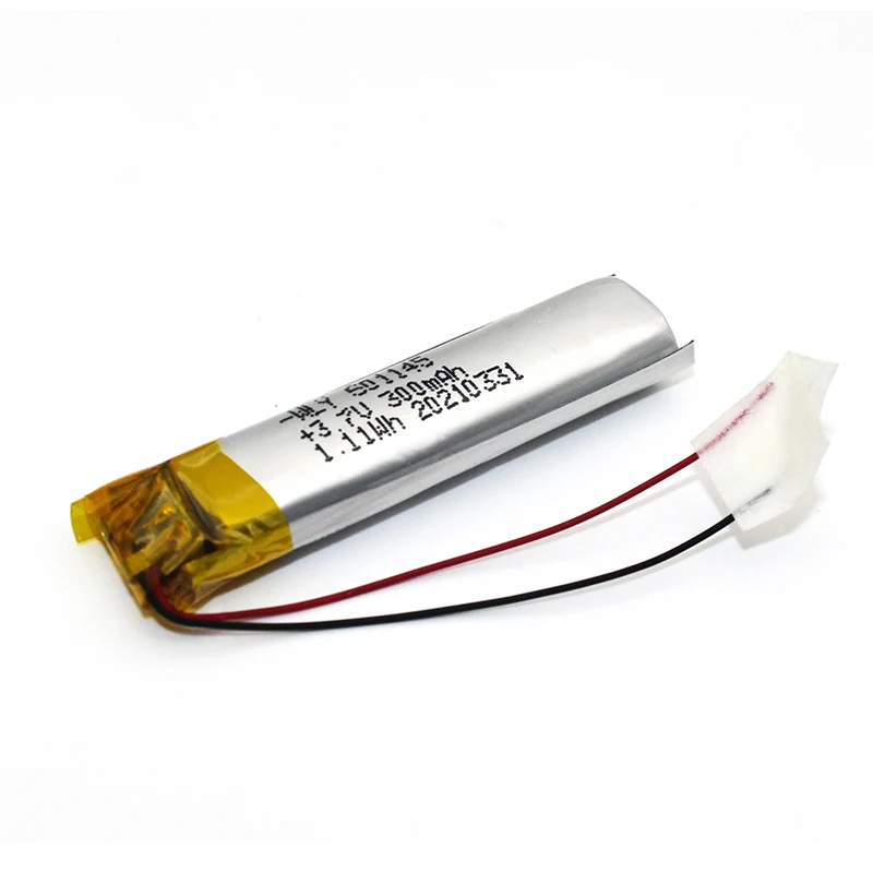 BIS, UN38.3, MSDS,KC,3.7V Polymer Lithium Battery 300mah 601145 Battery
