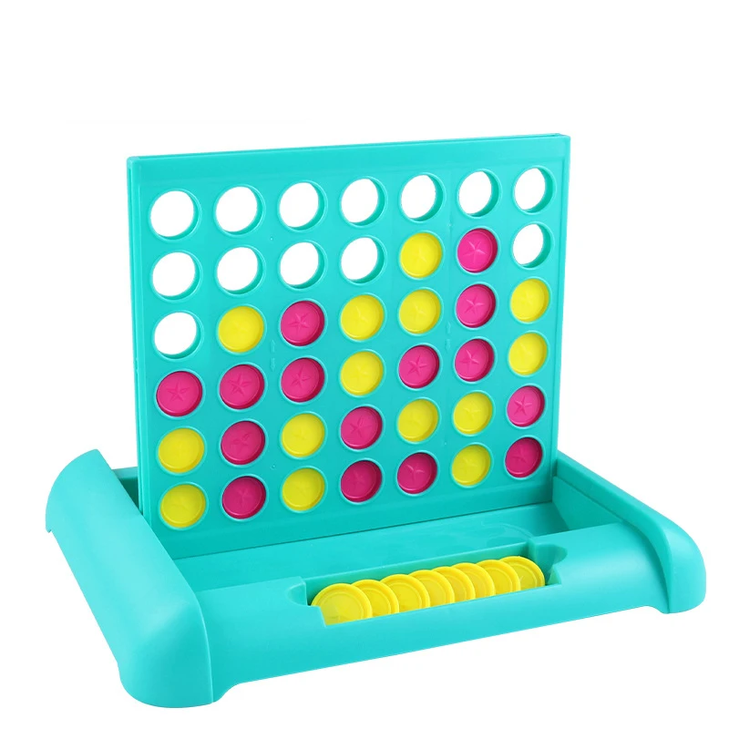 
Four in a Row Game Travel Board Game Fun Toy Foldable Line Up 4 Board Games for Kids Adults 