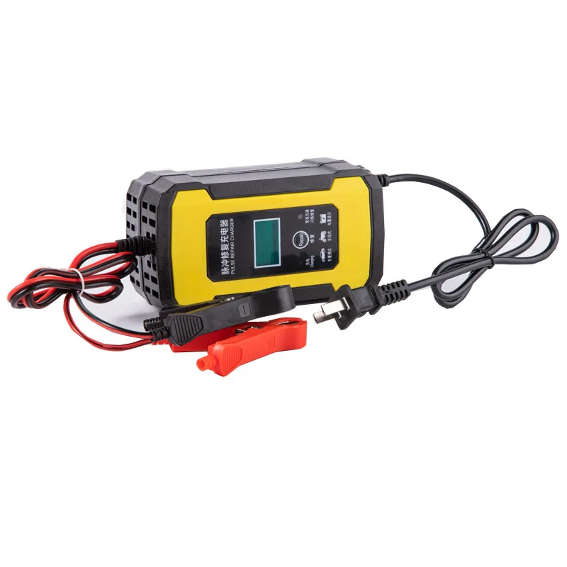 12V 6A Fully Automatic 7-stage Smart Charger for Calcium Gel AGM Wet Lead Acid Battery Charger Car Motorcycle Repair Chargers