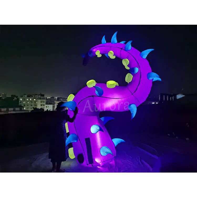 Commercial grade outdoor blow up lighting decor inflables de publicidad advertising party decoration inflatable octopus