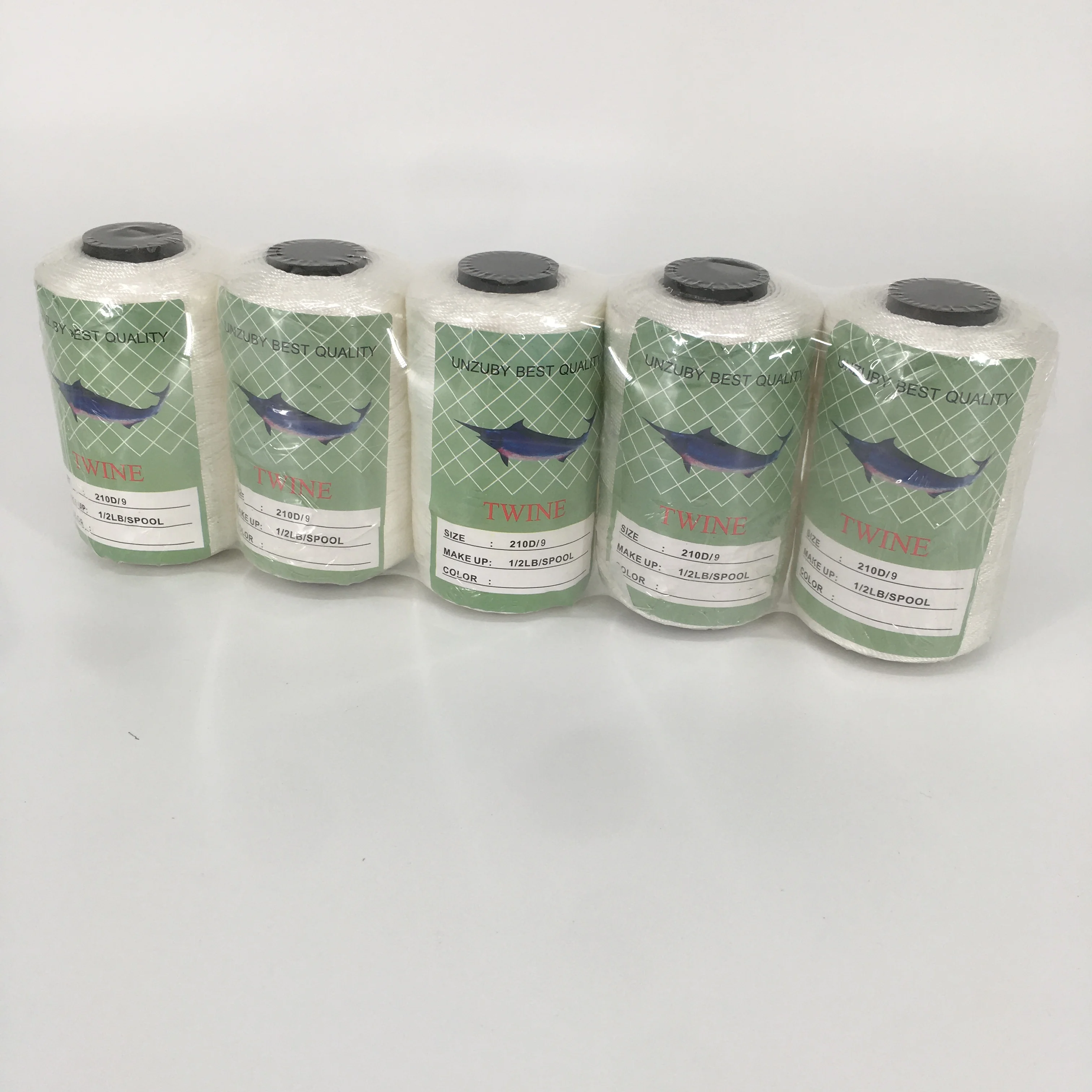 Nylon twine 210D/2-120 fishing twist rope rolls  and any color or length fishing twine