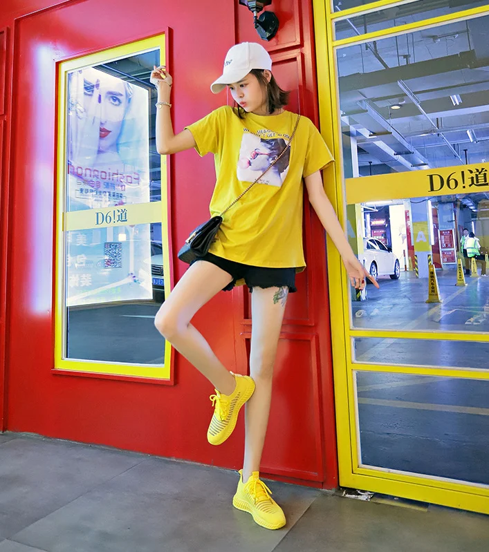 Легкие Женские повседневные дышащие спортивные туфли и кроссовки Q01