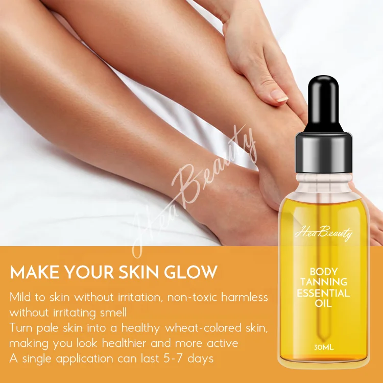 Private Label Illuminating Self Tan Drops Vegan and Cruelty Free Tanning Oil Face Serum Moisturising Notox Face Tanning Drops 3