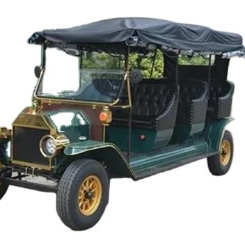 CE approved Chinese model T car 8-seater electric power old town sightseeing golf cart classic car