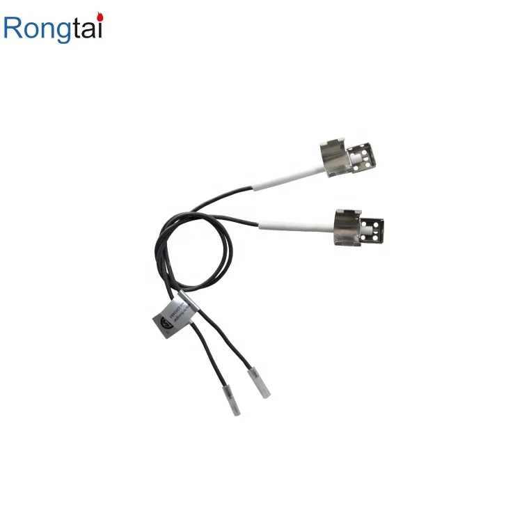 Wholesale Oven Accessories Gas Stove Burner Alumina Igniter Ceramic Ignition Electrode With Cable Wires