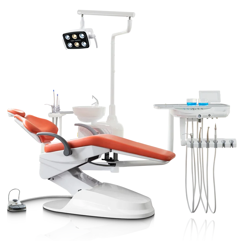 2024 best selling economic dental chair fty integrated dental chair equipment with 9 memories