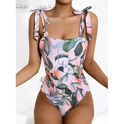 2022 Fashion Swim Wear Floral Design Sexy Bandeau Bikinis Two Piece Woman Swimwear