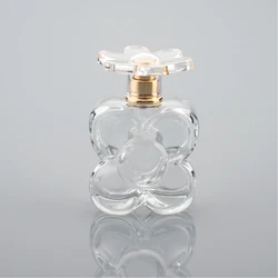 50ml Butterfly Shape Spray Transparent Glass Perfume Bottle