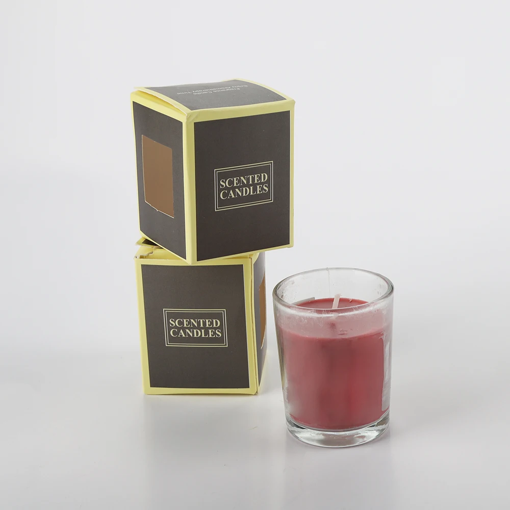 Custom rigid kraft brown wholesale luxury candle box