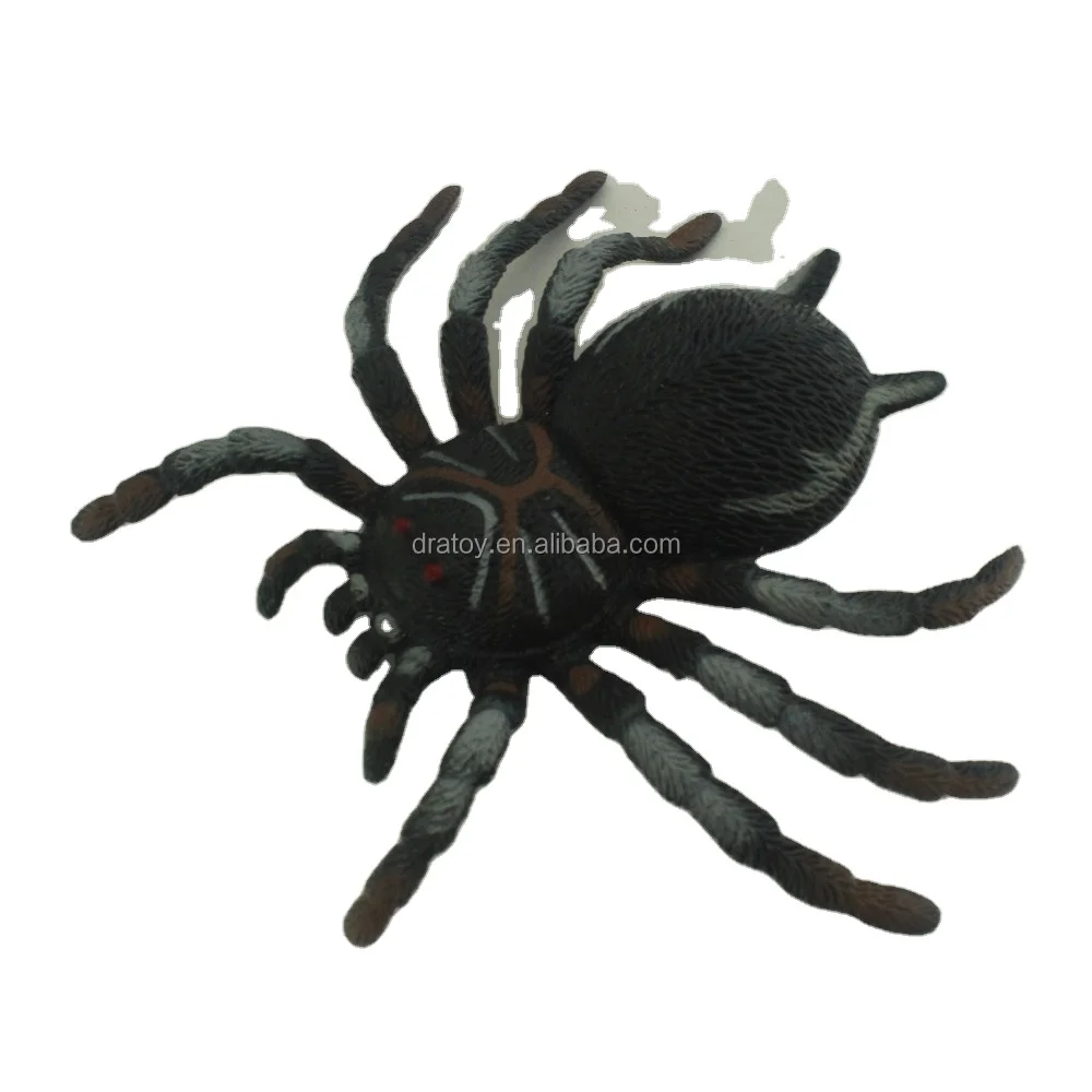 Hot Selling High Quality TPR Halloween Spider High Simulation Toy Decorations Wholesale Funny Prank Toys Customizable