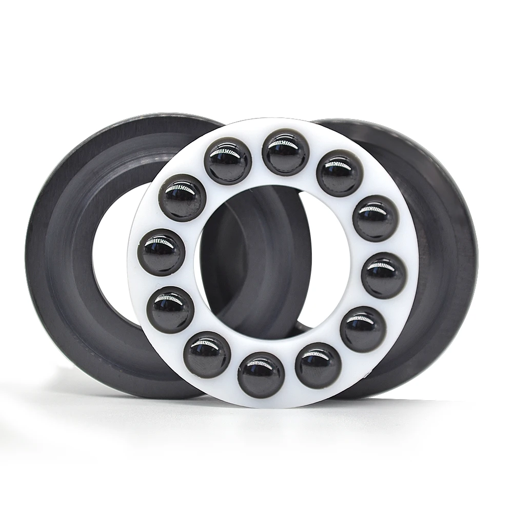 Factory Supply Silicon Nitride Si3N4 Ceramic Single Direction Thrust Ball Bearing 51107 Size 35*52*12mm