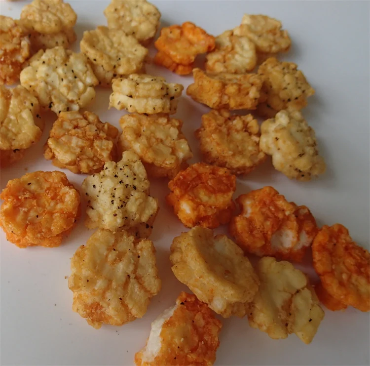 Chinese healthy snack puffed grain snacks mixed salty rice crackers