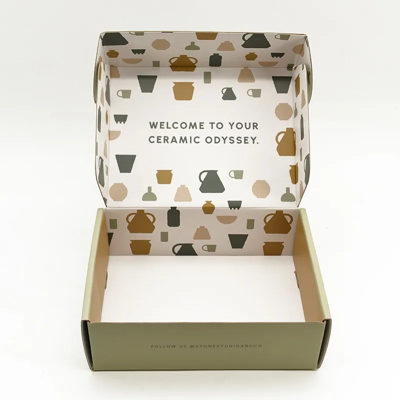 Custom Corrugated Cardboard Mailer Subscription Box Packaging Clamshell Wig Beauty Skincare Set Cosmetic Makeup Gift Box