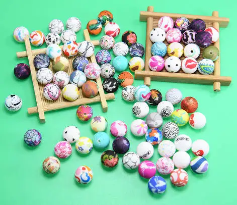 Hot Selling DIY 15mm Animal Customized Silicone Amulet Pen Focal Beads Food Grade Baby Teething Chew Loose Beads