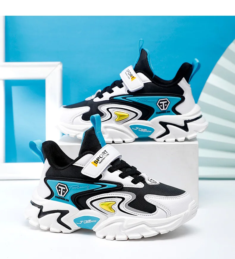 Высокое качество противоскользящие износостойкие дышащие водонепроницаемые прочные модные кроссовки для мальчиков детские кроссовки