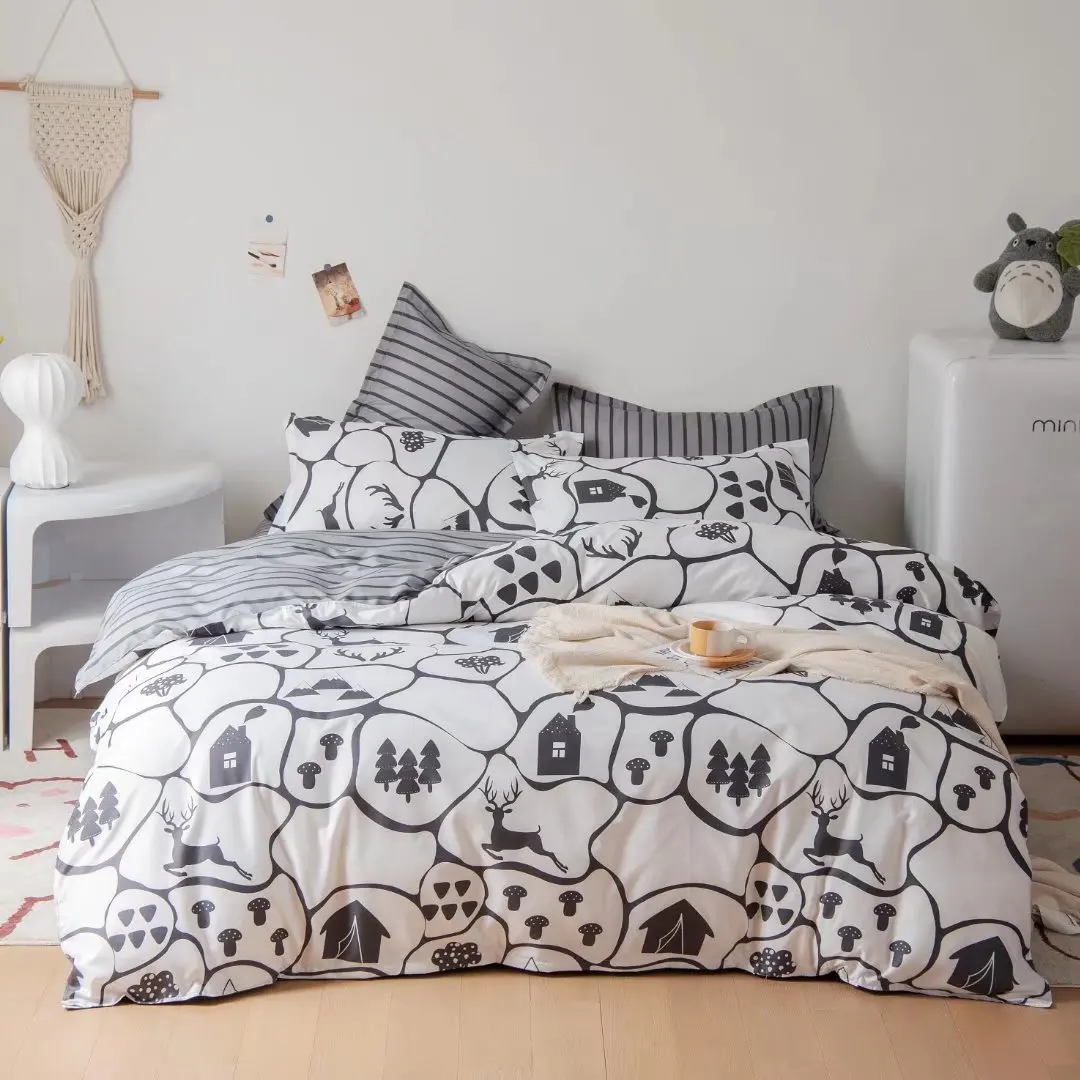 China factory  kids bedding set 100 cotton cartoon 3d printed custom duvet cover dragon series bed linen for boy