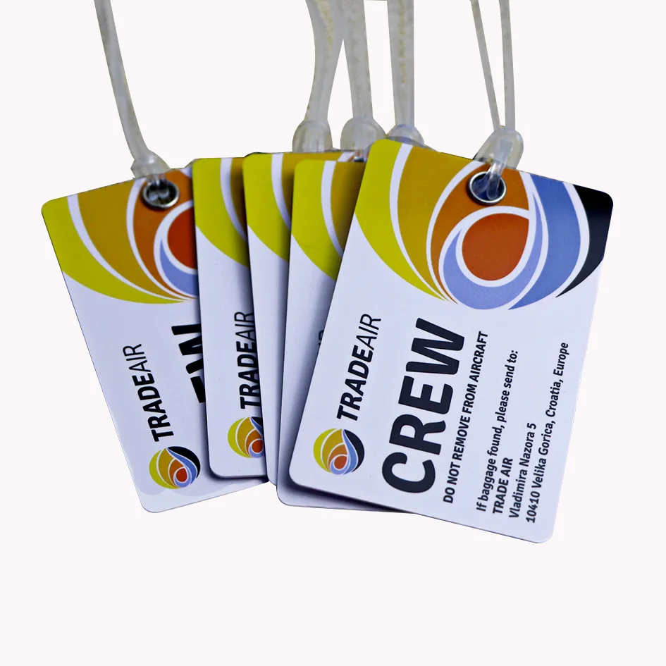Пользовательские печатные багажные бирки RFID NFC карты