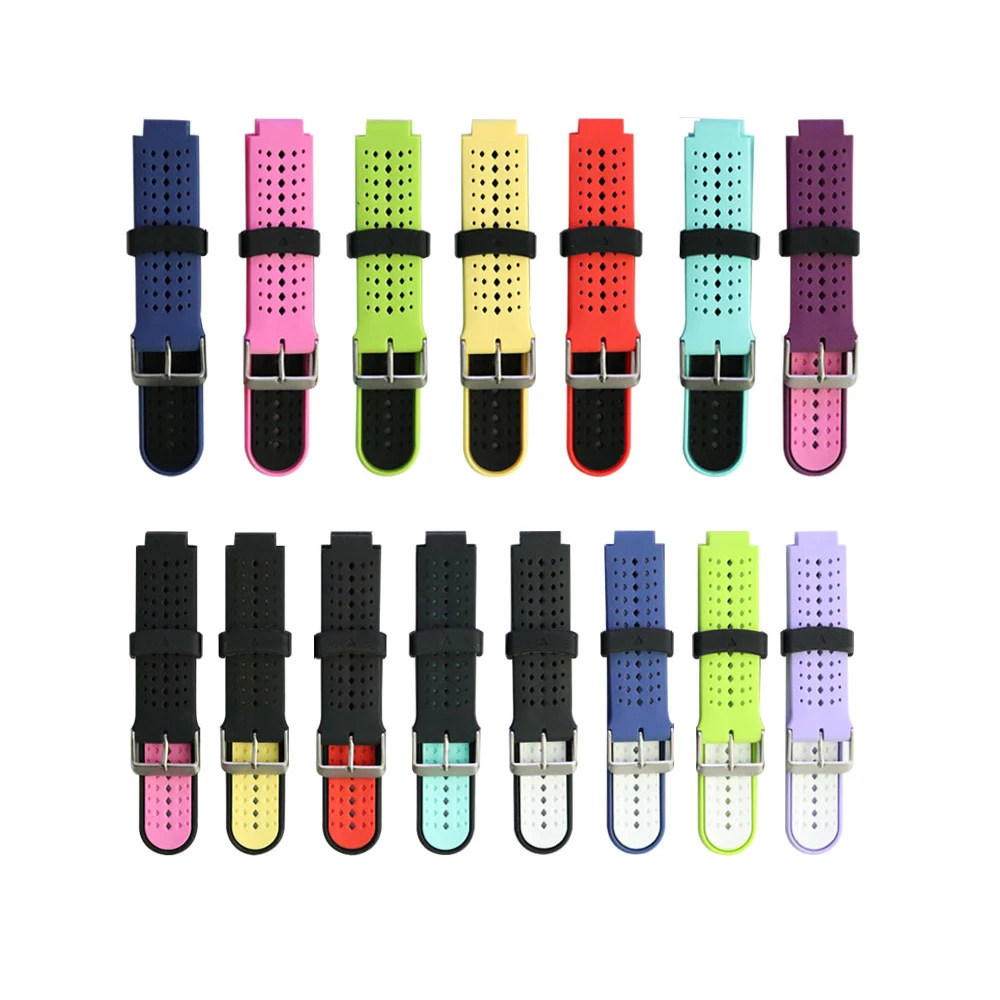 YHQ Silicone changeable watch Band Strap For Garmin Forerunner 220/230/235/630/620/735 Wristband