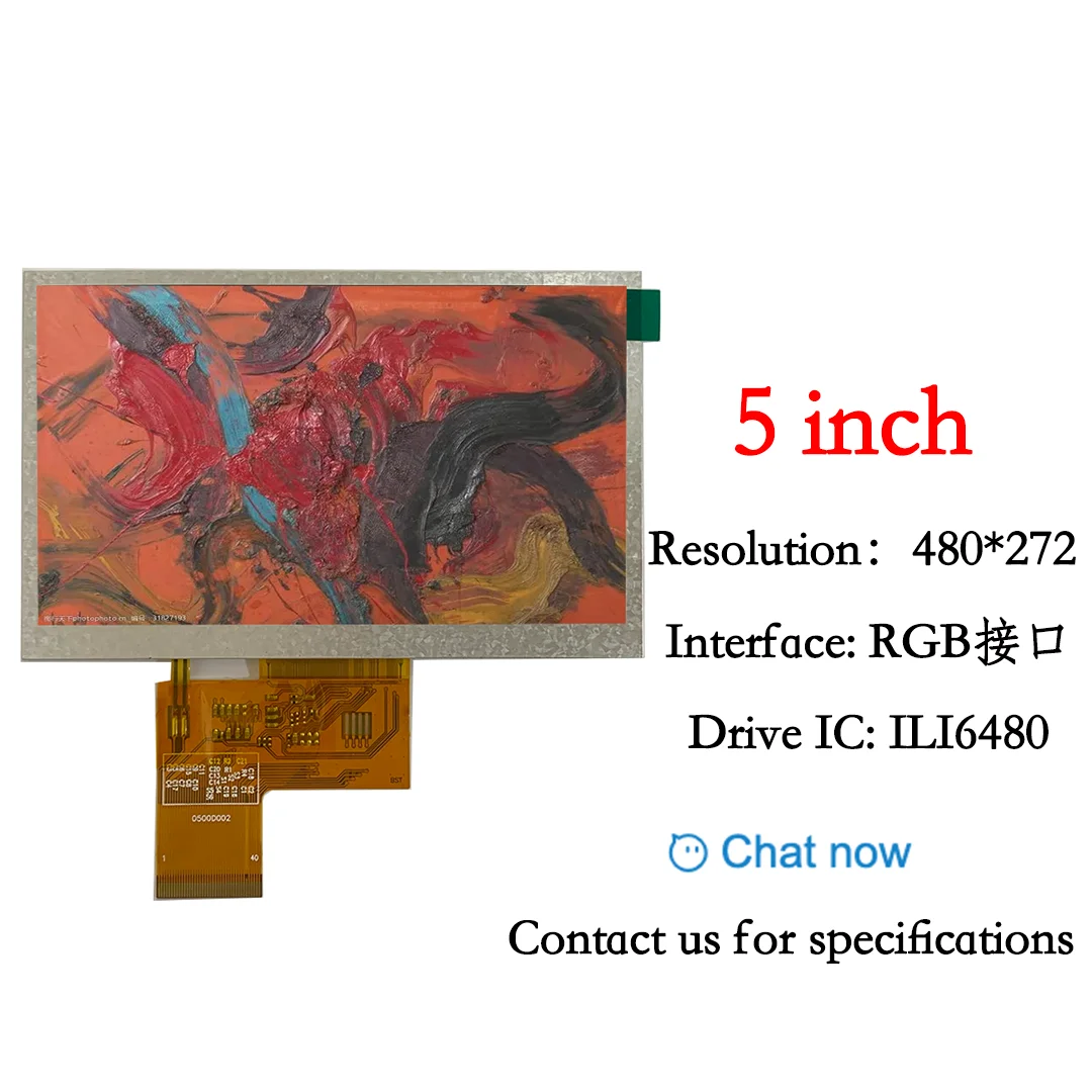LCD Module 5 inch innolux 400*272 RGB TN ILI6480 Drive IC TFT LCD Display