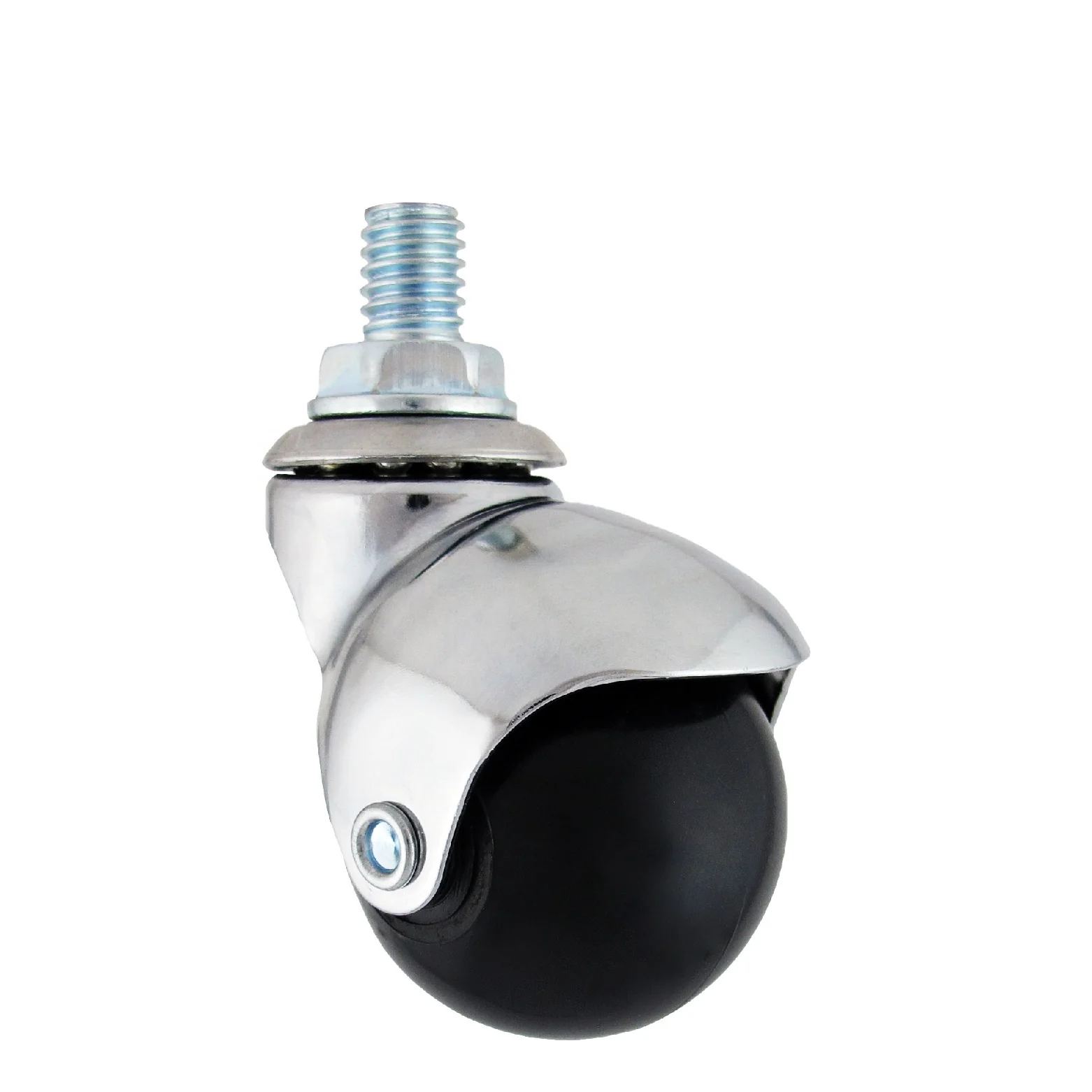 50mm 1/2 Inch Threaded Furniture Ball Caster Wheel Casters For Carpet