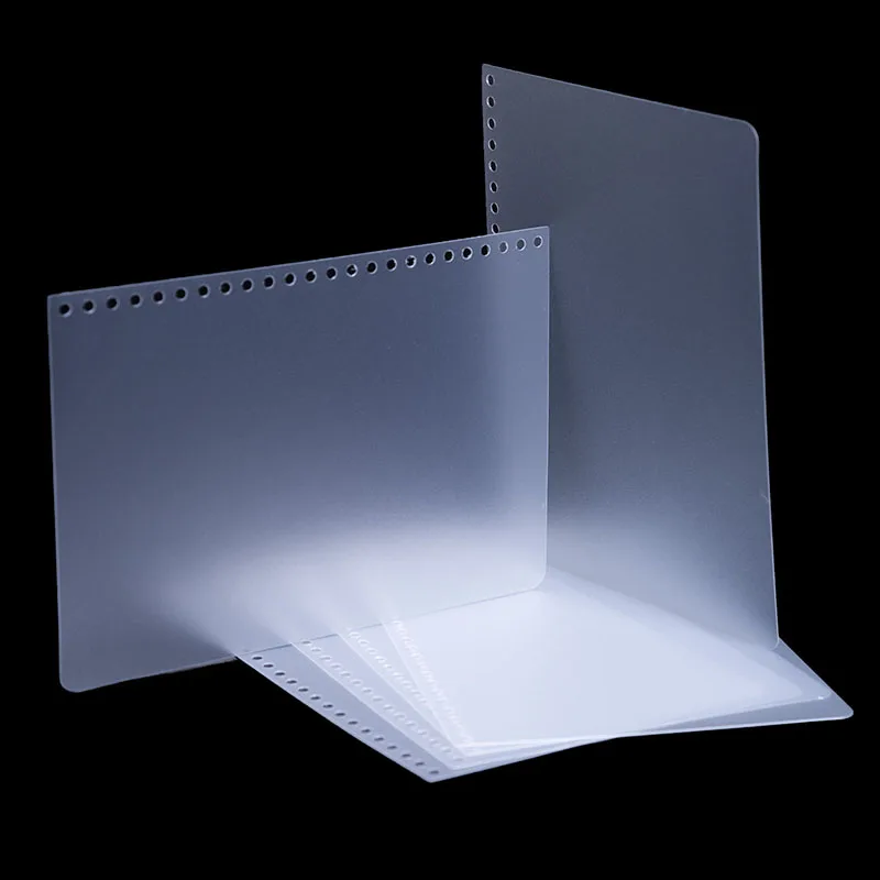 Eco Friendly A4 A3 Matte Hard Plastic Polypropylene Sheet Spiral Book Binding Notebook Cover PP Sheet
