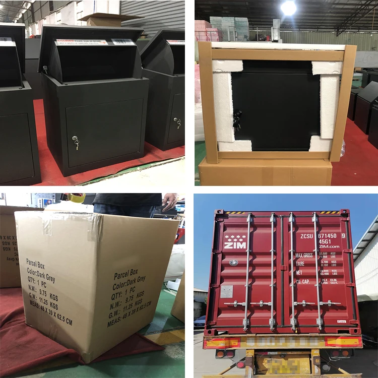 Home Garden Delivery Box Postbox Parcel Mailbox with Master Key parcel box metal parcel box drop delivery