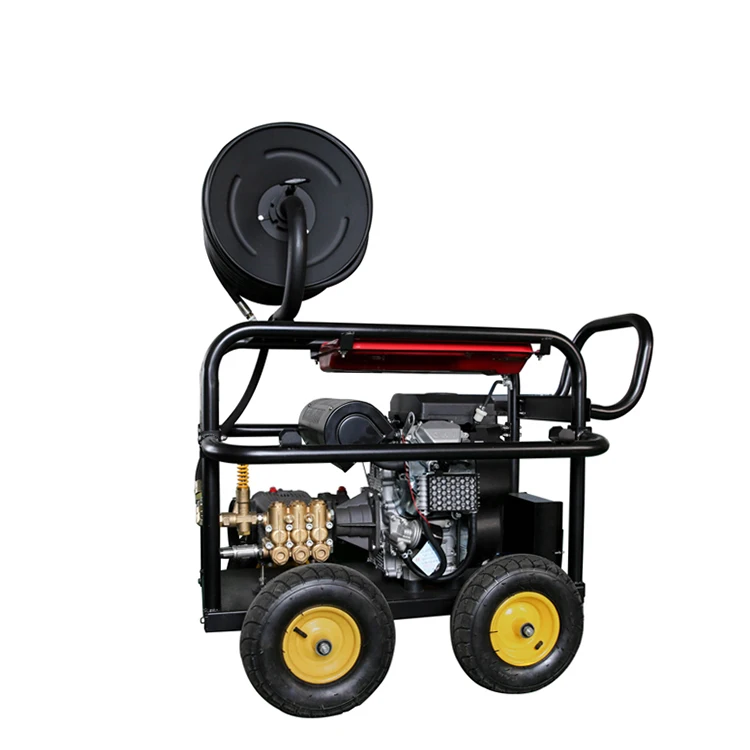 Очистка канализации 22 л. С., бензиновый двигатель, канализационная установка 350 бар