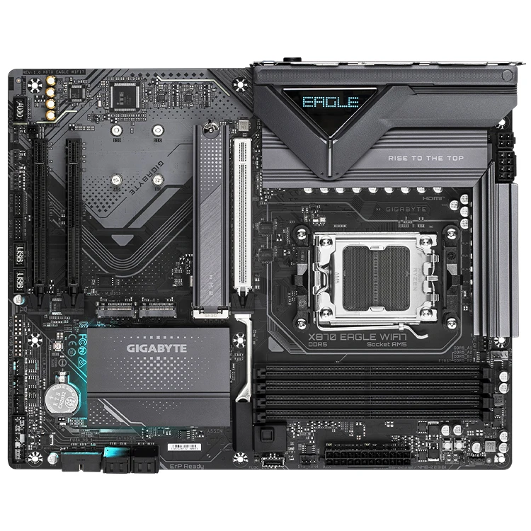 GIGABYTE X870 EAGLE WIFI7 AM5 Socket LGA 1718 Motherboard ATX,DDR5,4*M.2, PCIe 5.0,USB4,Wi-Fi7, 2.5GbE LAN, EZ-Latch, Q-Flash