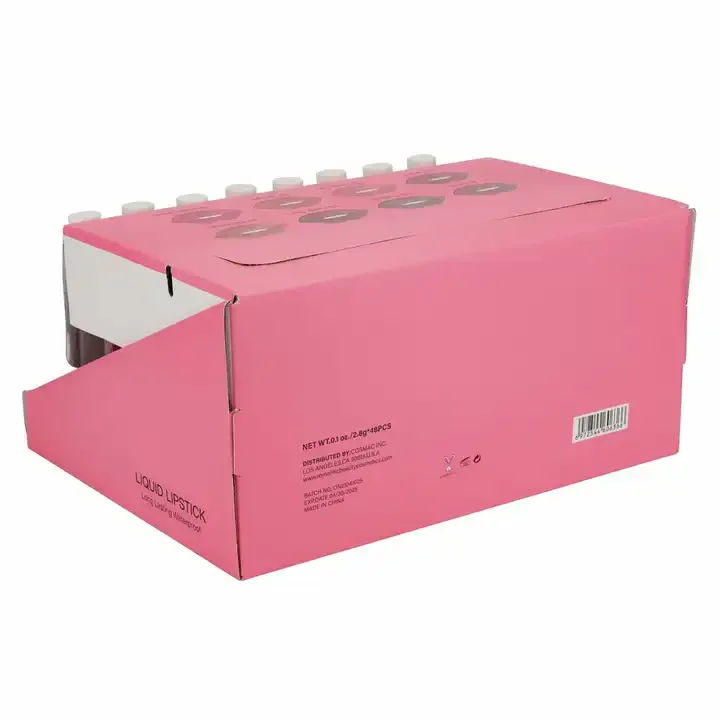 Shop pop cardboard countertop stationery series pencils lipstick display rack small PDQ paper pen display box with LCD screen