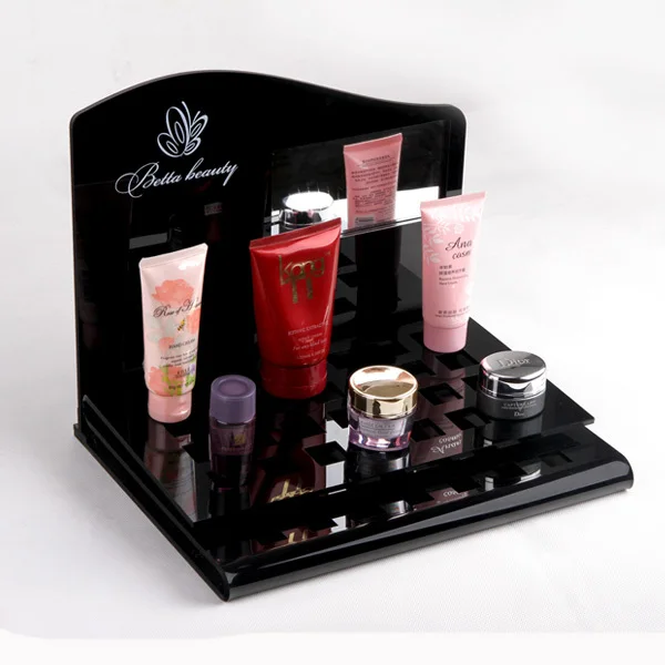 Latest Modern Shop Countertop Cosmetic Makeup Acrylic Display Rack