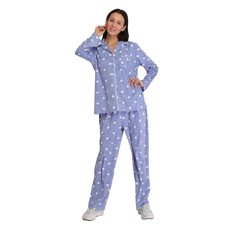 Горячая Распродажа, Женский Теплый и плотный пижамный комплект, удобная Пижама, зимняя женская пижама с длинным рукавом