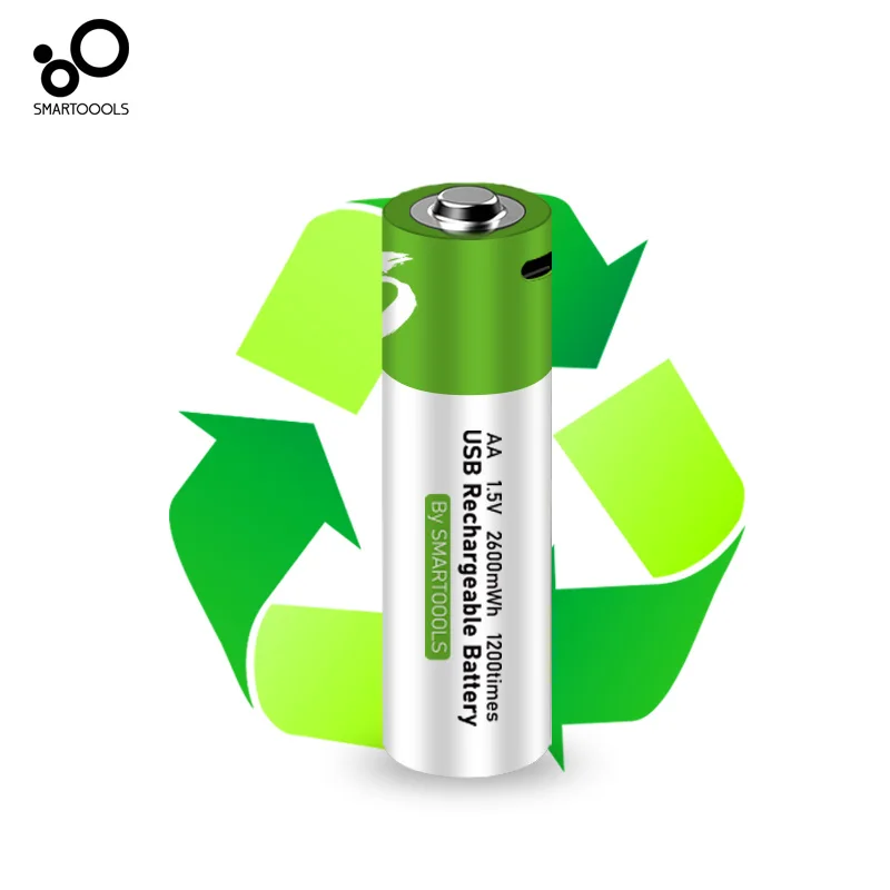 4 шт./упаковка, литий-ионные аккумуляторные батарейки AA 3,7 МВтч