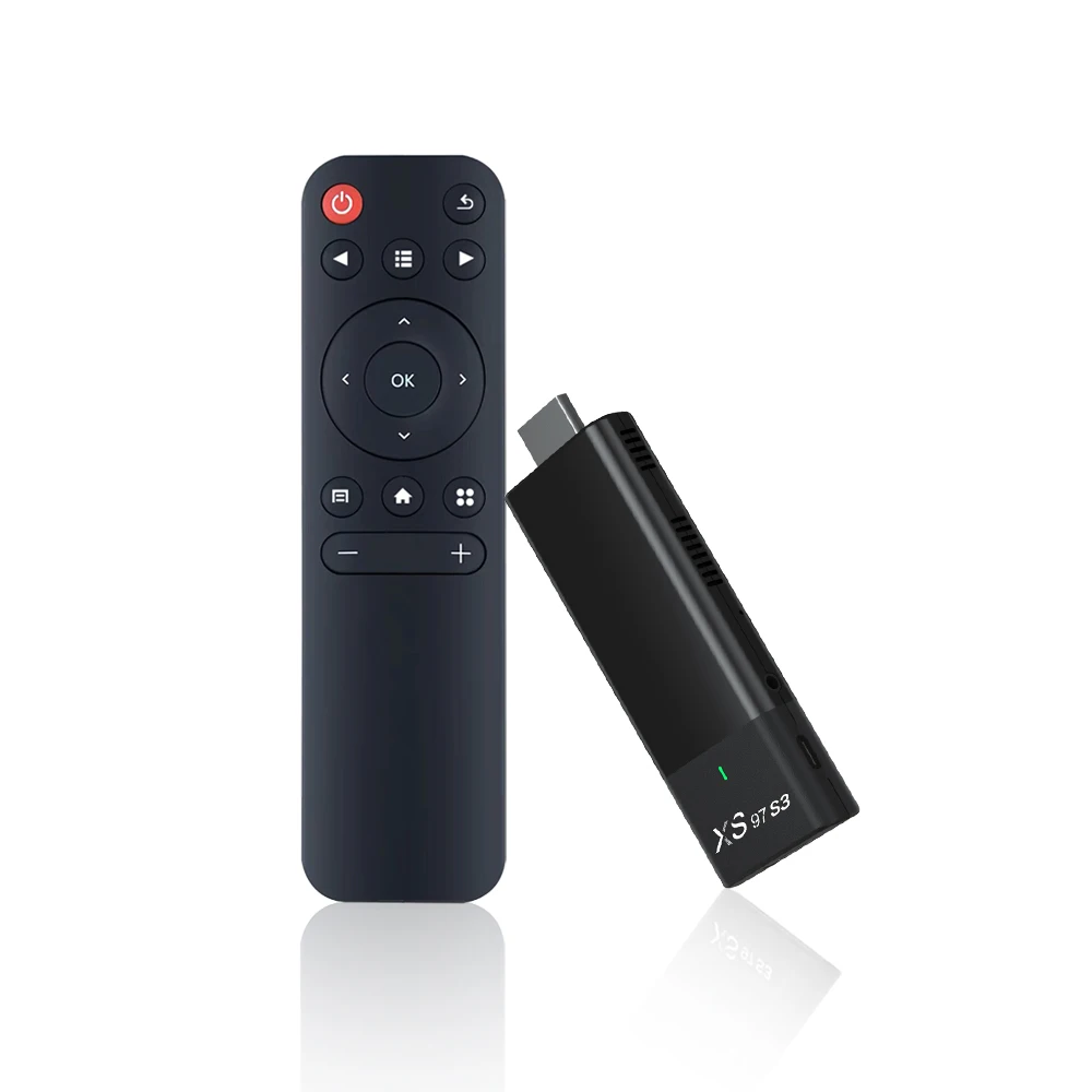 Оптовая продажа XS97 S3 Allwinner H313 Smart Tech Tvstick 100 м Dual Wifi 4k 1G 8G Android 10 0 Tv Stick