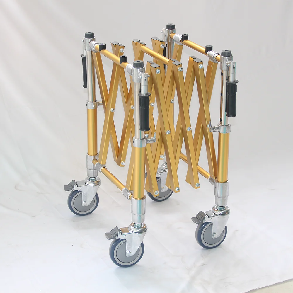 Factory directly Aluminum alloy Funeral Church Truck Casket Coffin Transport trolley