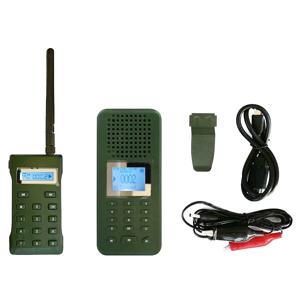 Factory Wholesale Rechargeable Battery Remote Control Multi Sound Bird Mp3 Player Machine Hunting With Memory Timer