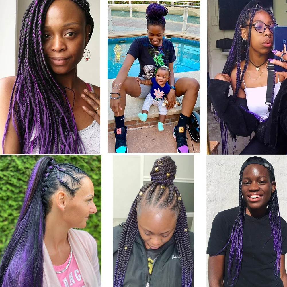 Low Temperature Flame Retardant Private Label Synthetic Pre Stretched Braiding Hair 1 Pack 26inch 95grams Yaki Is Acceptable