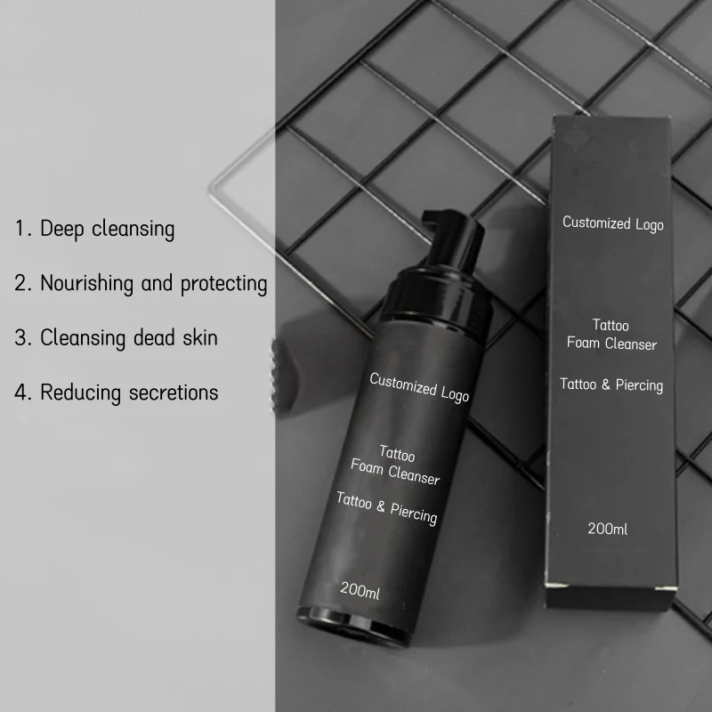 Oem Tattoo After Care Body Deep Foam Cleanser Wash Brighten For Tattoo Shop