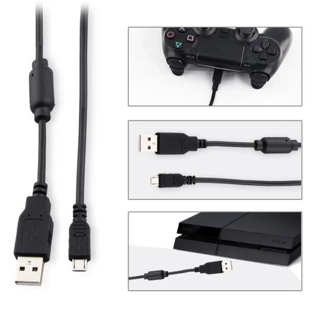 Best Quality Micro USB Charger Cable for Playstation 4 Dualshock 4 Wireless Controller Play & Charge