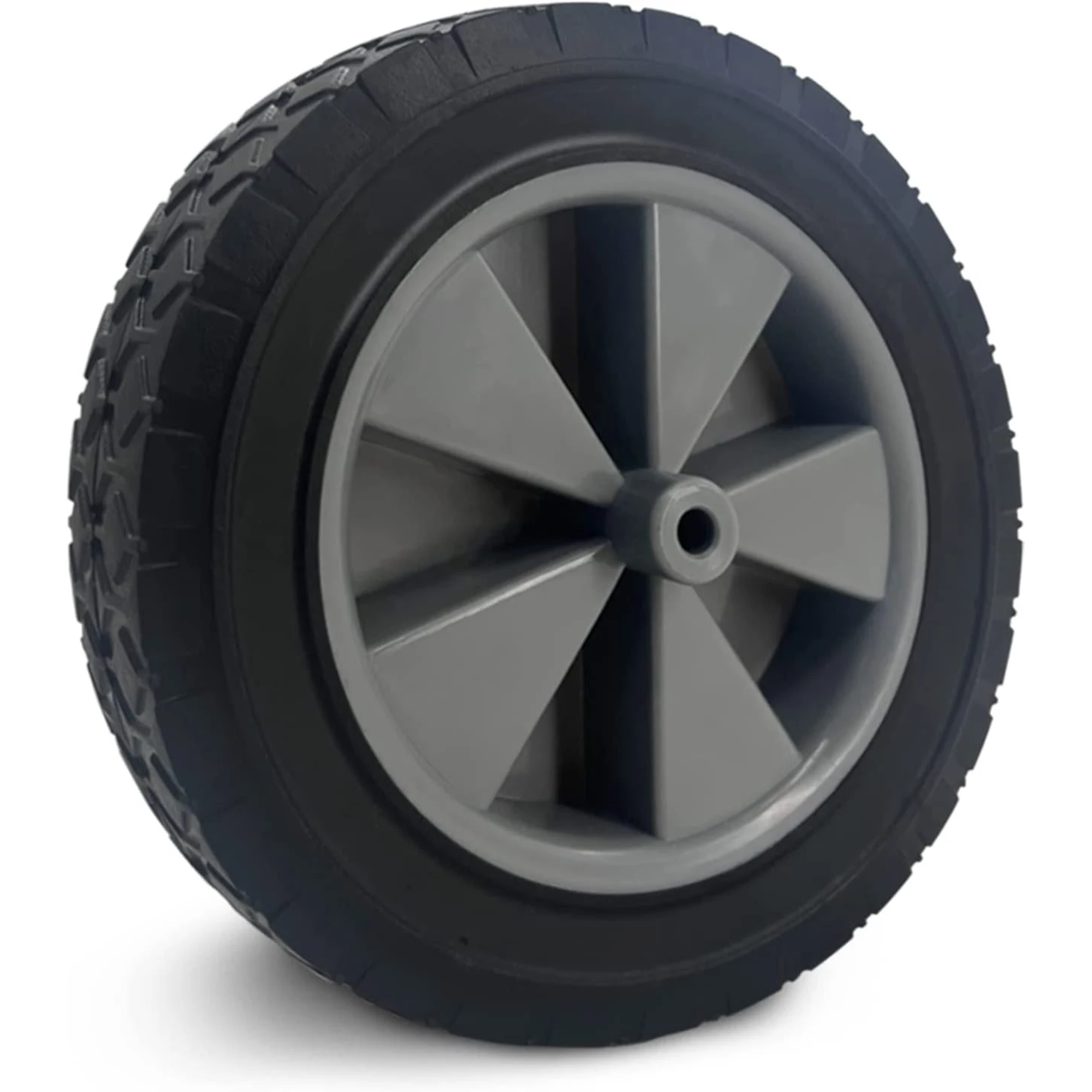 HKT1084 amazon hot sale high temperature 8 inch semi-pneumatic rubber wheel