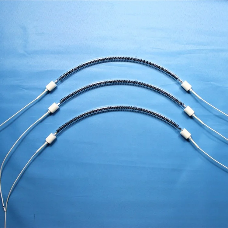 Дугообразная инфракрасная кварцевая нагревательная трубка из углеродного волокна для лампы домашнего обогревателя