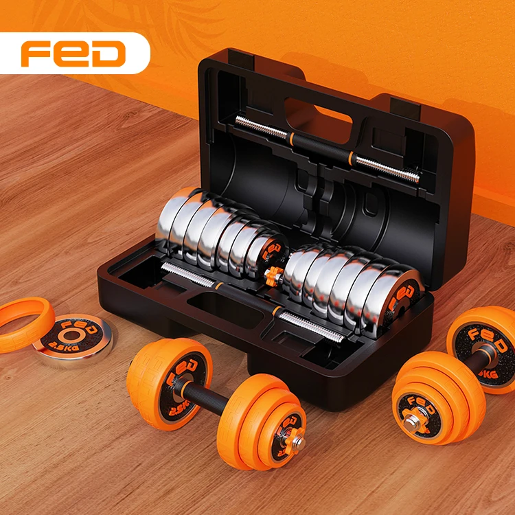 
Feierdun Fitness 20kg Body Building Strength Training Gym Adjustable Dumbbell Set Cheap Weight Lifting 