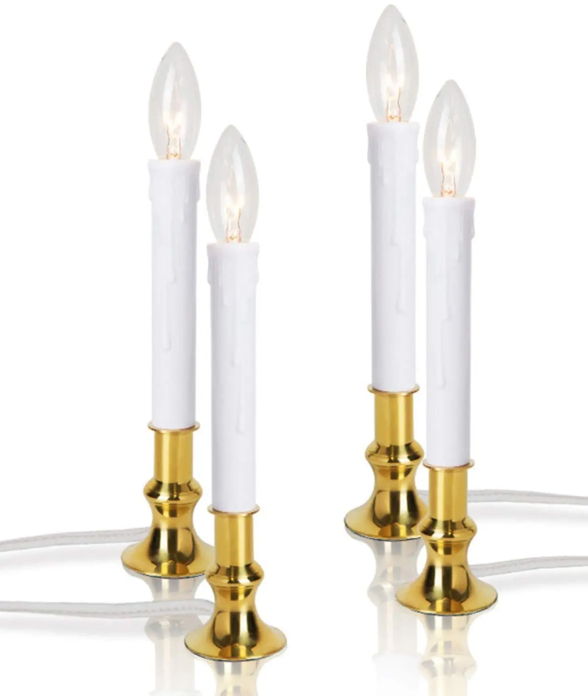 electric operated simulated candle lights flameless candles