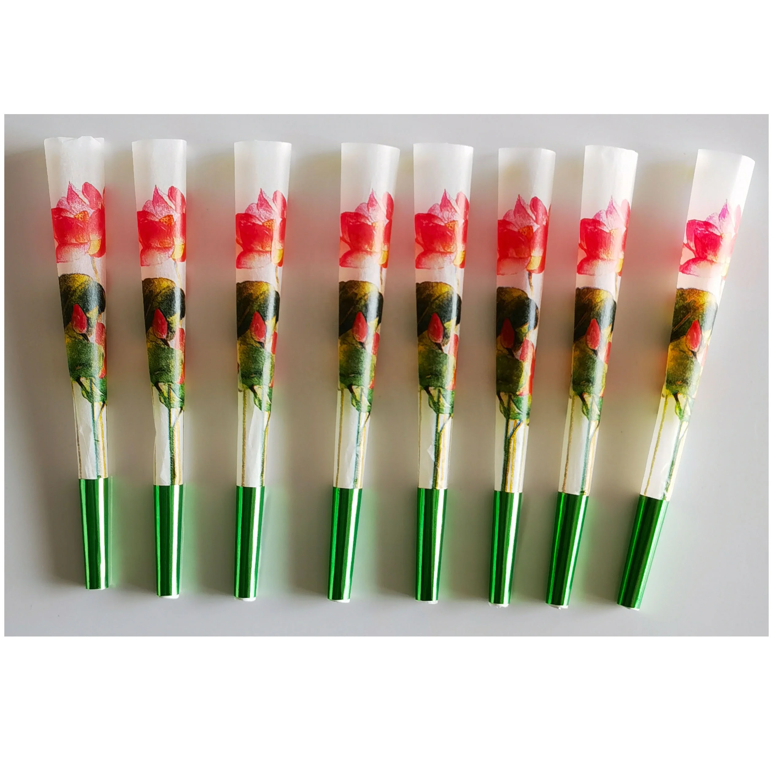 unique lotus design preroll cone of king size