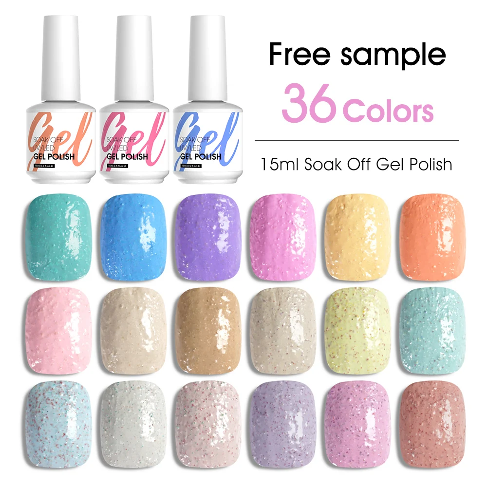 Sand Rock Color Custom Logo Cruelty Free Non ToxicVery Good Soak Off Esmaltes De UV Nail Gel Polish