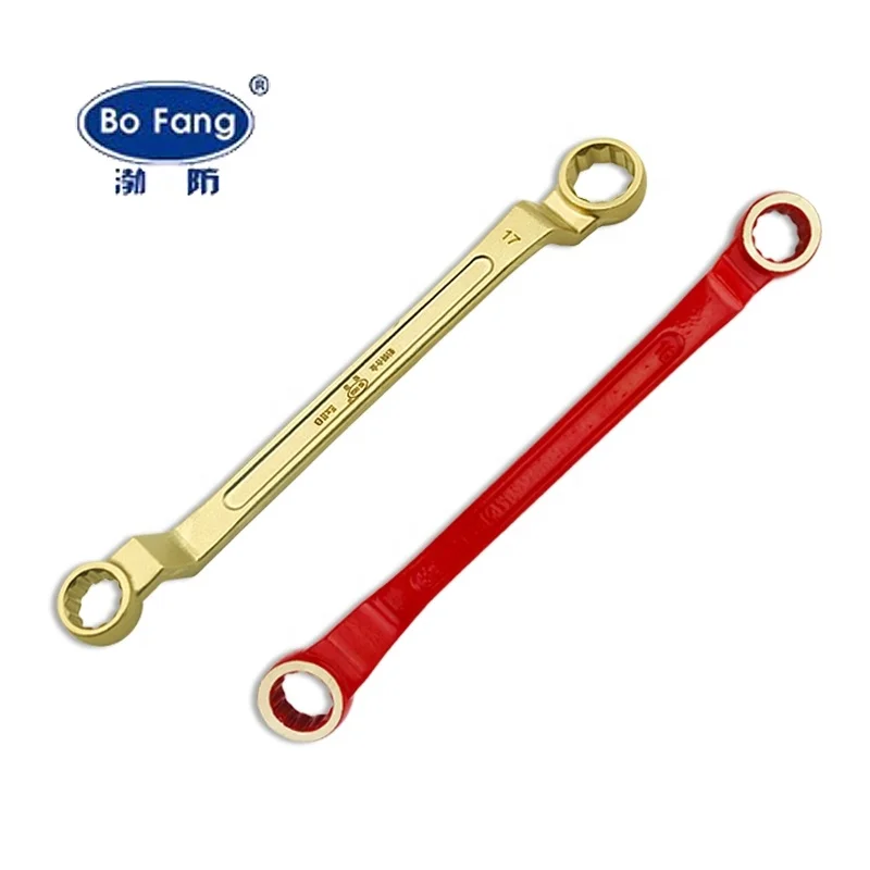 non sparking tools double box offset wench ring end double side spanner in beryllium copper aluminum bronze