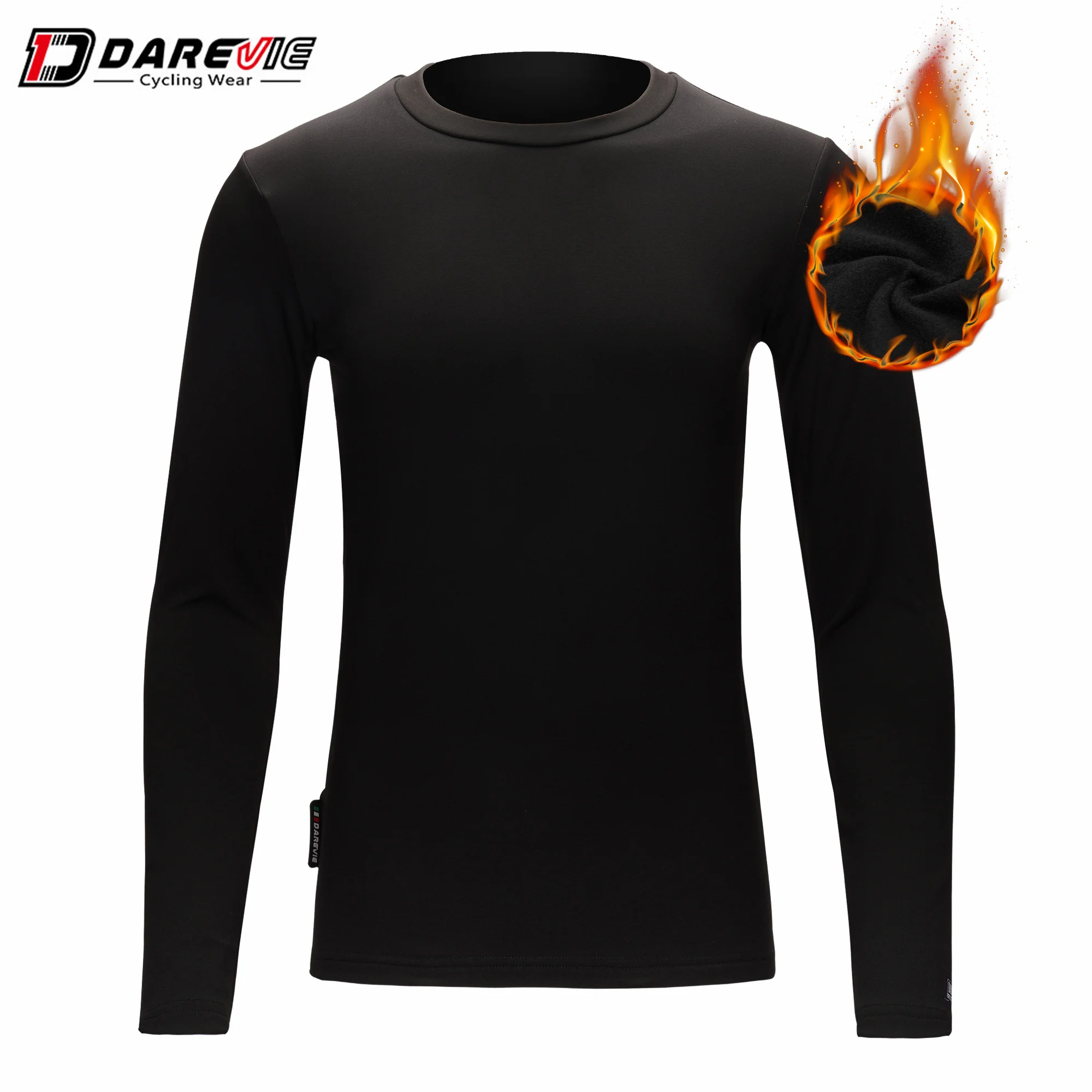 Darevie Men Women Sport Skiing Cycling Thermal Underwear Men Winter Heat Fleece Base Layer Thermal Underwear