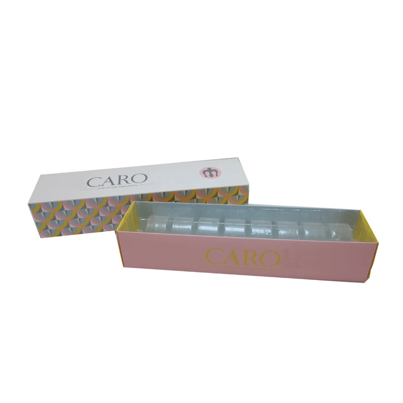 custom unique design mini cake macaron box paper packaging for wedding gift candy box small cake